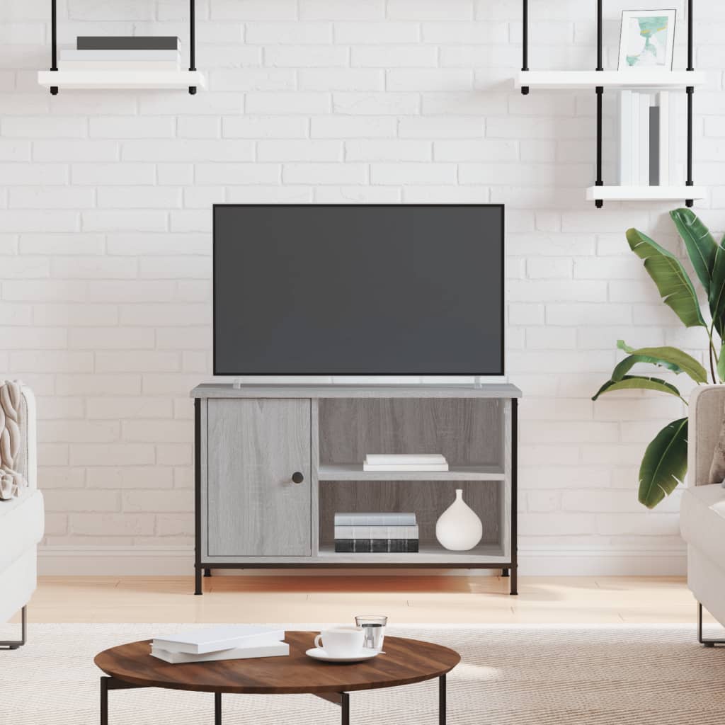 Tv-Meubel 80X40X50 Cm Bewerkt Hout Kleurig