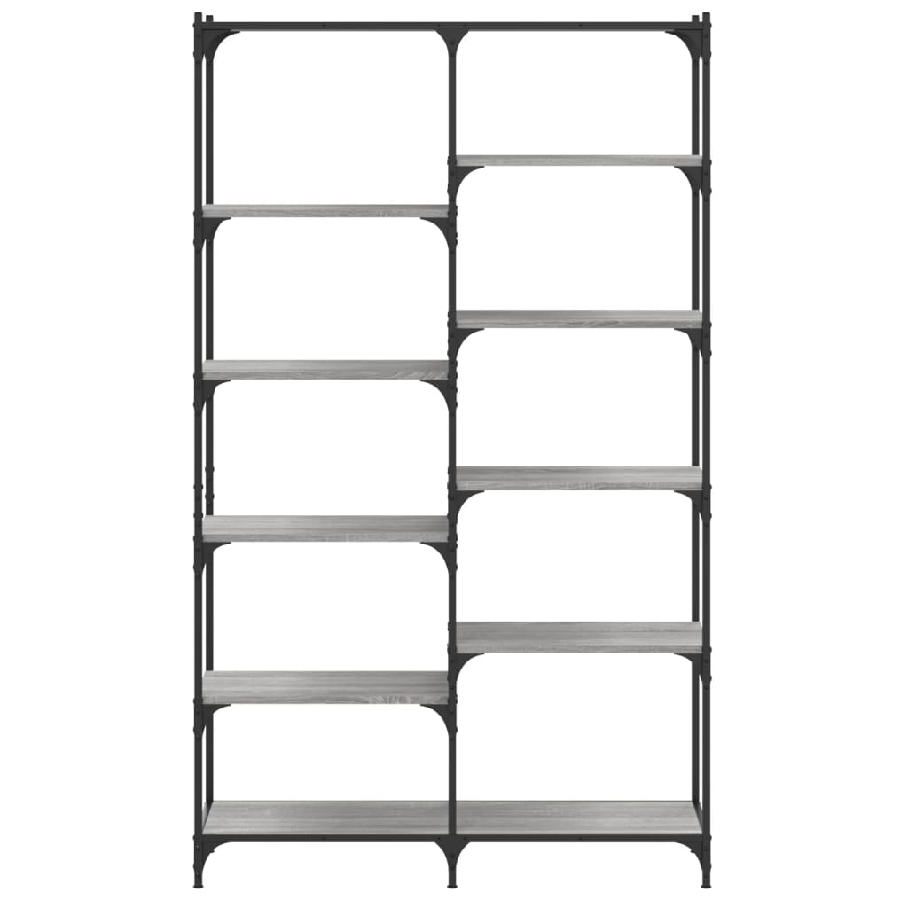 Boekenrek 100X32X170 Cm Bewerkt Hout En Ijzer