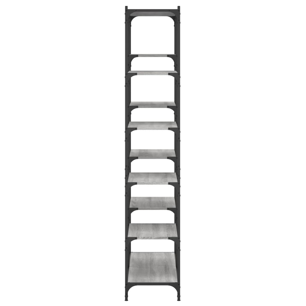 Boekenrek 100X32X170 Cm Bewerkt Hout En Ijzer