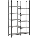 Boekenrek 100X32X170 Cm Bewerkt Hout En Ijzer