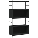 Boekenrek 80X30X145,5 Cm Bewerkt Hout En Ijzer