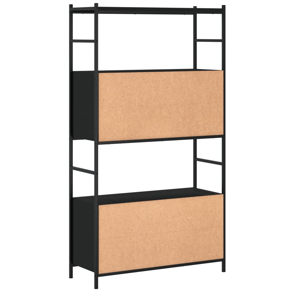Boekenrek 80X30X145,5 Cm Bewerkt Hout En Ijzer