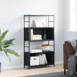 Boekenrek 80X30X145,5 Cm Bewerkt Hout En Ijzer