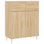 Dressoir 69,5X34X90 Cm Bewerkt Hout Kleurig