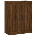 Wandkast 69,5X34X90 Cm Bewerkt Hout Bruin Eikenkleur