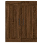 Wandkast 69,5X34X90 Cm Bewerkt Hout Bruin Eikenkleur