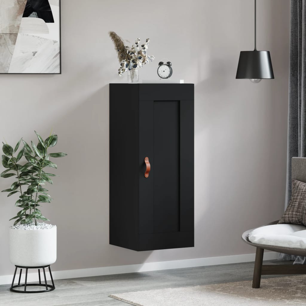 Wandkast 34,5X34X90 Cm Bewerkt Hout