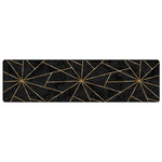 Vloerkleed Wasbaar Anti-Slip Kleurig Zwart En Goud