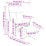 Fauteuil Verstelbaar Met Voetenbank Stof