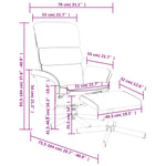 Fauteuil Verstelbaar Met Voetenbank Stof