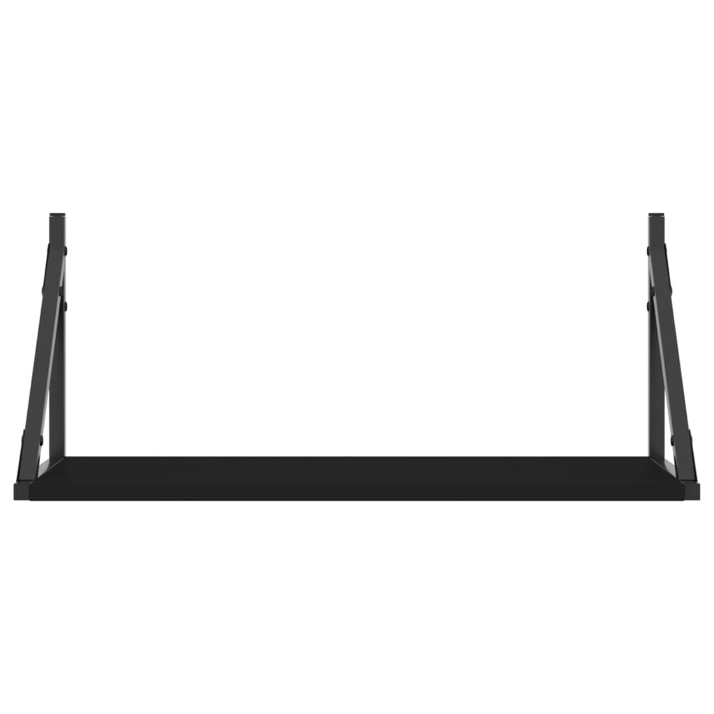 Wandschappen 60X25X25,5 Cm Bewerkt Hout Zwart