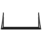 Wandschappen 60X25X25,5 Cm Bewerkt Hout Zwart