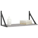 Wandschappen 60X25X25,5 Cm Bewerkt Hout Eiken Grijs Sonoma
