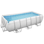 Bestway Power Steel Zwembadset Rechthoekig 404X201X100 Cm