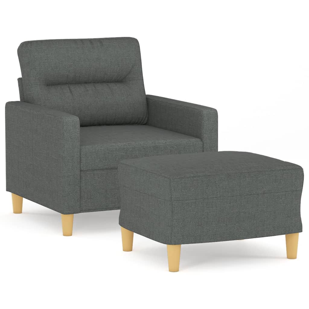 Fauteuil Met Voetenbank 60 Cm Stof
