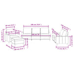 4-Delige Loungeset Met Kussens Kunstleer Bruin