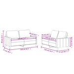 2-Delige Loungeset Kunstleer