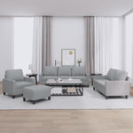 4-Delige Loungeset Met Kussens Stof