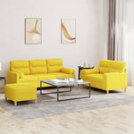 4-Delige Loungeset Met Kussens Stof