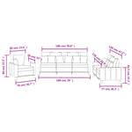 3-Delige Loungeset Stof