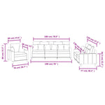 3-Delige Loungeset Stof