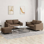 3-Delige Loungeset Met Kussens Stof Kleurig