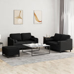 3-Delige Loungeset Met Kussens Stof Kleurig