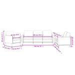 3-Delige Loungeset Fluweel