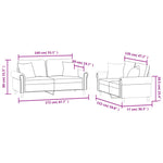 2-Delige Loungeset Fluweel