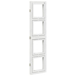 Kamerscherm Met 3 Panelen Massief Paulowniahout Wit