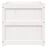 Plantenbak 60X60X60 Cm Massief Grenenhout Wit
