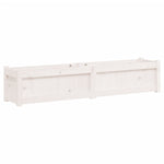 Plantenbak 50X3X3 Cm Massief Grenenhout Wit