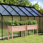 Plantenbak Met Poten 0X3X70 Cm Massief Grenenhout