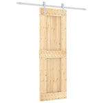 Schuifdeur Met Beslag 70X210 Cm Massief Grenenhout