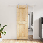 Schuifdeur Met Beslag 70X210 Cm Massief Grenenhout