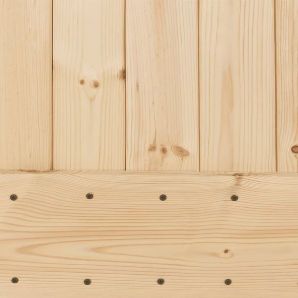 Schuifdeur Met Beslag 90X210 Cm Massief Grenenhout