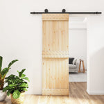 Schuifdeur Met Beslag 70X210 Cm Massief Grenenhout