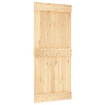Schuifdeur Met Beslag 90X210 Cm Massief Grenenhout
