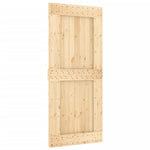 Schuifdeur Met Beslag 90X210 Cm Massief Grenenhout