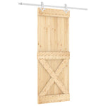 Schuifdeur Met Beslag 80X210 Cm Massief Grenenhout