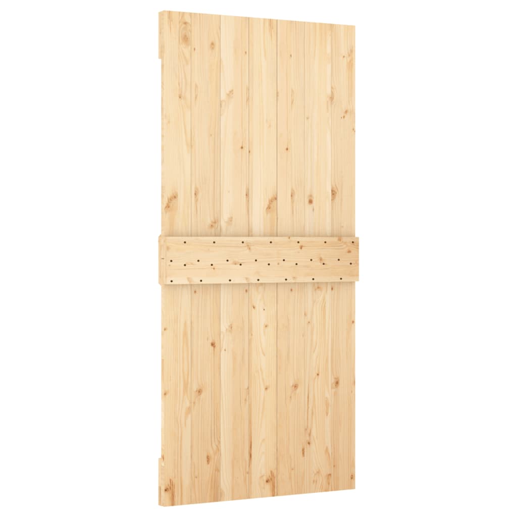 Schuifdeur Met Beslag 100X210 Cm Massief Grenenhout