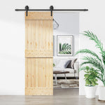 Schuifdeur Met Beslag 70X210 Cm Massief Grenenhout