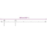 Schuifdeur Met Beslag 85X210 Cm Massief Grenenhout Blauw