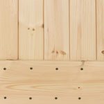 Schuifdeur Met Beslag 85X210 Cm Massief Grenenhout Blauw