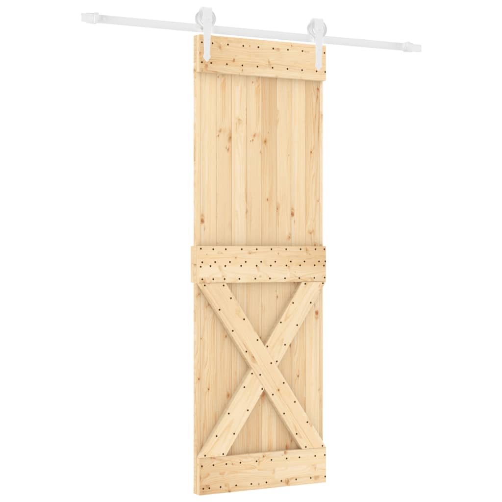 Schuifdeur Met Beslag 70X210 Cm Massief Grenenhout