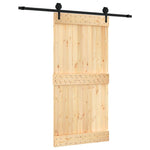 Schuifdeur Met Beslag 100X210 Cm Massief Grenenhout