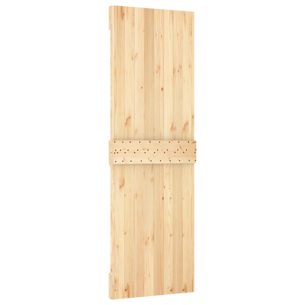 Schuifdeur Met Beslag 80X210 Cm Massief Grenenhout