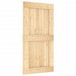 Schuifdeur Met Beslag 100X210 Cm Massief Grenenhout