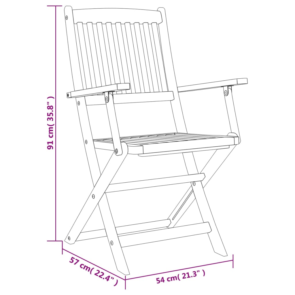 -Delige Eethoek Massief Acaciahout