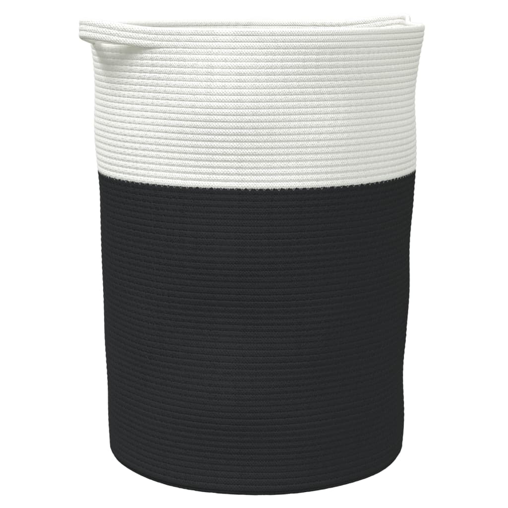Opbergmand Ø 49X65 Cm Katoen En Wit